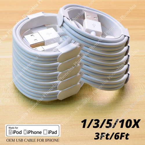 10x usb charger cable - 1/3/5/10x,